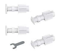 INCREWAY 4PCS Venetian Blinds Brackets, Plastic Adhesive Blinds Brackets,Plastic Roller Blind Fittings Set, No Drill No Tools