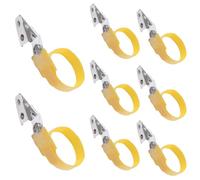 INCREWAY 8PCS CPAP Hose Clips, Yellow Hook and Loop Hose Holder for CPAP Tube Management, Reusable Velcro Tubing Organizer for Bedside and Sleep Setup