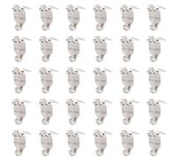 INCREWAY Claw Drywall Picture Hanger, 30Pcs Nail-Free Picture Hangers Easy Tool-Free Drywall Art Hanger Hooks for Photo Frame, Small Mirrors, Artworks (Silver)