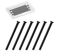 INCREWAY Door Hinge Pins, 6Pcs Residential Durable Modern Style Door Hinge Pins for Interior Door Security Replacement, Black, 9cm/3.54inch