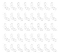 INCREWAY L Brackets Transparent 40Pcs Clear Acrylic Corner Bracket 90 Degree Support Shelf Corner Brace Right Angle Bracket