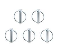 INCREWAY Lynch Pin, 5PCS Dia 10mm Carbon Steel Trailer Lock Pin Lynch Retaining Pins Locking Pin Fasteners for Track Farm Lawn