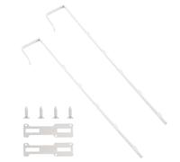 INCREWAY Over-The-Door Mirror Hanger, Adjustable & Sturdy Iron Door Mirror Hooks Set (2 Pack, 1.7'' Depth, 20LB Capacity)