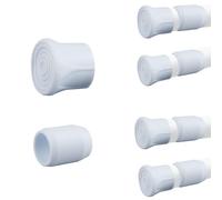 INCREWAY Rod End Caps, 8 Set Tension Rods End Cap Anti-Skid Non-Slip Waterproof Anticorrosion Cap Fit for 10-13mm Telescopic Poles