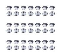 INCREWAY Screw Covers, 60PCS 10mm Plastic Screw Cap Plastic Dome Covers Decorative Covers Protecting Nails for Furniture, Cabinets, Mirrors(Silver)