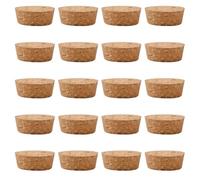 INCREWAY Tapered Cork Stoppers, 20PCS Conical Wooden Wine Bottle Stopper Cork Plugs Replacement Corks for Wine Bottle Glass Bottle Jars, 33 * 29 * 12mm