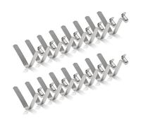 INCREWAY Tent Pole Clips, 16Pcs Kayak Paddle Spring Snap Clips, Stainless Steel Tent Pole Push Button Spring Clips for Camping Kayak Paddle Tent Pole, 6mm