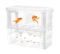 Incubator Breeding Box - Fish Isolation Box for the Sick | Double Layer Fish Tank Breeding Tank Aquarium Breeding Box | Transparent Hatching Box