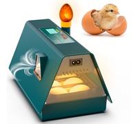 Incubator with Automatic Turning and Humidity Control - Okkobi M10 - Incubators for hatching eggs - Ideal all ages - Integrated Candler - 10 eggs
