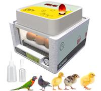 Incubators for Hatching Eggs - 12 Eggs - Ideal All Ages | Egg Incubator with Automatic Egg Turning and Humidity Control - Integrated Egg Candler - Okkobi OBI-12