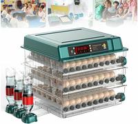 Incubators for Hatching Eggs, 152/192/256/392 Eggs Incubator with Egg Candler, Automatic Egg Turner and Humidity Monitoring, Incubator for Chicken Duck Goose Quail Eggs,192Eggs