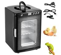 Incubators for Hatching Eggs, 25L Portable Reptile Incubator with 5°C-60°C Temp Control, 220V/60W Heating and Cooling, Easy to Use for Small Reptiles