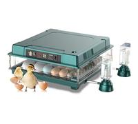 Incubators for Hatching Eggs with Auto Egg Turning, LED Display, Built-in Candler & Alarms for Chicken, Duck, Goose, and Pigeon - 98 to 192 Egg Capacity