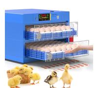 Incubators for Hatching Quail Eggs,Incubator for Eggs Automatic Turning,Smart Display of Temperature,Humidity,Egg Turning Time,Hatching Days,3-in-1 Function:Incubation,Hatching,Brooding 2Layers