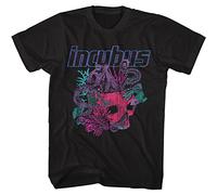 Incubus 90s Rock Band Octopus Skull Sketch Adult Short Sleeve T Shirt Graphic Tees, Black, XXL