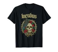 Incubus Skull Roses Thorns Dark Raven Horror T-Shirt