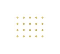 Incudo Cream Plain CAB Dot Inlays - 6mm (0.236"), Pack of 20
