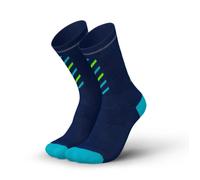 Incylence Merino Rise Navy Canary Socks for Ultimate Comfort in Running