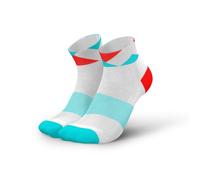 Incylence Peaks Compression Socks White/Orange/Blue Size 47-50 (EU) for Enhanced Running Performance and Training Comfort