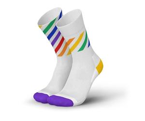 INCYLENCE Pride Running Socks for Men and Women, Breathable Running Socks, rainbow, 39-42