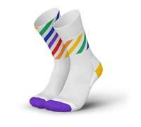 INCYLENCE Pride Running Socks for Men and Women, Breathable Running Socks, rainbow, 43-46