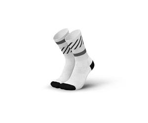 Incylence Running Disrupt Compression Socks Size 47-50 (EU) White/Black for Optimal Support and Performance