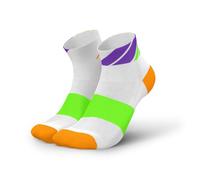 INCYLENCE Running Socks - Short Running Socks for Men and Women, Sunset Chevron Orange/Evening Red, 43-46