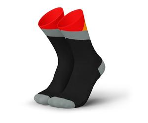 INCYLENCE Trail Running Socks for Men and Women, Anti-Insect Protection, Bubble Protection, Breathable, for Outdoor Sports, 1 Pair, Sunset, 43-46
