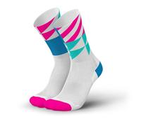 INCYLENCE ULTRALIGHT Running Socks for Men and Women, Breathable and Ultra Thin 1 Pair, Elements White Blue Pink, 39-42