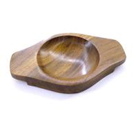 IND by Chefline Wooden Base For Balti Dish 15cm long to fit 6"/18cm Karahi/Balti