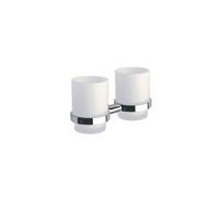 Inda Forum Double Tumbler and Holder Chrome