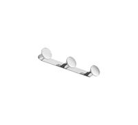 Inda Hotellerie Round Triple Robe Hook Chrome