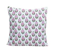 INDACORIFY 16" x 16" Cushion Cover Hand Block Printed Fabric Indian Pillow Covers Decorative Throwcase Indoor Outdoor Pillow Covers Set (Pattern-4)