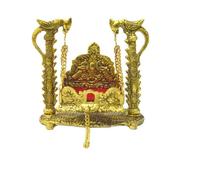 INDACORIFY Laddu Gopal Jhula Lord Krishna Jhoola Swing Antique Finish God Jhula for Janmashtami Article Standard Idol Home Decor House Warming Gift