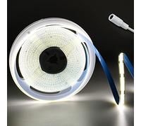 INDARUN Cob Led Strip Light Neutral White 4000K 12V, 5m Led Tape Light Natural White 320LEDs/Meter for Home Decoration