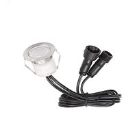 INDARUN Warm White Led Decking Lights Waterproof IP67 0.6W Ø30MM - Lighting for Terrace/Patio/Path/Wall/Garden/Decoration