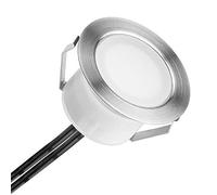 INDARUN Warm White Led Decking Lights Waterproof IP67 1W Ø45MM - Lighting for Terrace/Patio/Path/Wall/Garden/Decoration