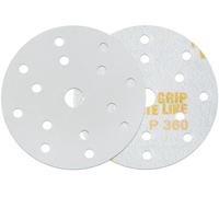 Indasa 15-Hole Eccentric Sanding Discs Diameter 150 mm Grit 360, Pack of 50 Sheets