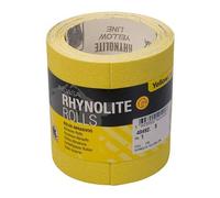Indasa Rhynolite Yellowline Aluminium Oxide Paper Abrasive Roll 115mm X 5m | P80 Grade