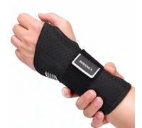 INDEEMAX Copper Carpal Tunnel Wrist Brace Night Support for Pain Relief, Adjustable Wrist Support Splint for Tendonitis, Sprain, Strain, Left Hand Brace for Arthritis (Grey/Black,L/XL)