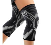 INDEEMAX Knee Support Brace 2 Pack - Compression Knee Sleeves for Men Women Arthritis, Joint Pain, Ligament Injury, Meniscus Tear, ACL, MCL, Tendonitis, Running, Gym, Squats, Sports - M