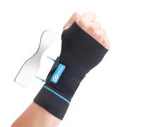 INDEEMAX Wrist Support with Removable Metal Splint and Compression Stap, Carpal Tunnel Wrist Splint for Pain Relief, Arthritis, Tendonitis, Breathable Wrist Brace Fits Man and Woman,Right Hand,M