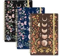 Indeme A5 Notebook - Journal 3-Pack with Premium Paper, Wirebound Notepad with 7mm Lines and 100GSM Paper, 148mm×210mm (A5 size)