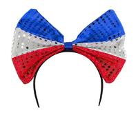 Independance Day Celebration Costume Necklaces Hat Headband Stockings Uncle-Sam Cosplays Accessories for Men & Women Independance Day Hat Headband Necklace Set for Men Women Girls Costume Accessories