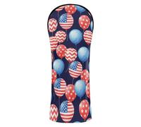 Independence Balloons Black Pattern Golf Club Covers PU Leather Driver Headcovers for Women Men