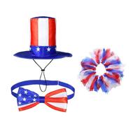 Independence Day 4th of July Porch Goose Outfit for 23in H Statues | 250th Anniversary Goose Outfit with Bow Tie and Hat for Outdoor Patio Yard Lawn Art Independence Day 4th of July Porch Goose