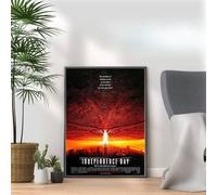 Independence Day, 90s Movie Print Vintage Nostalgic Film Poster, A4 and A3 Size Frame Options, Great Home, Pub, Café, Bar Decoration Wall Art Print, House gift for movie lovers (A3 Print Only)