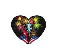 Independence Day America Flag Fireworks Printing 10 Pieces Air Freshener Car Hanging Cards Air Freshener Sheets With Rope For Cars Home