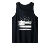 Independence Day American Flag Tank Top