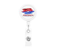 Independence Day Freedom Day Retractable Badge Holder Reel Clip Id Card Holder forNurse Student Office Worker